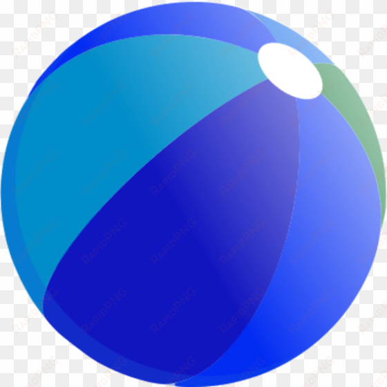 beach ball vector clip art - blue beach ball clipart