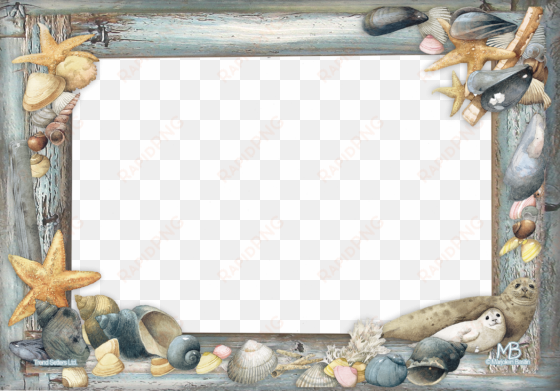 beach border png - picture frame