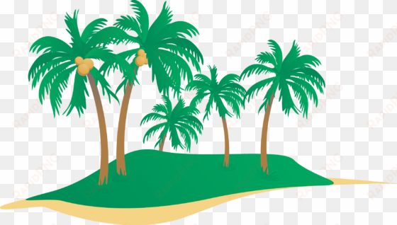 beach seaside resort clip art - coconut tree vector png