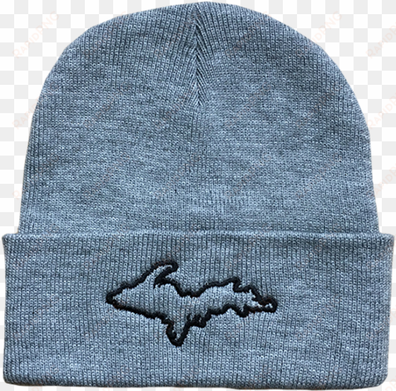 beanie - "u - p - silhouette " heather grey - beanie