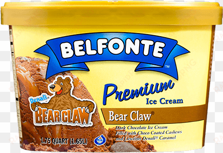 bear claw - belfonte ice cream, premium, moose tracks - 1.75 qt