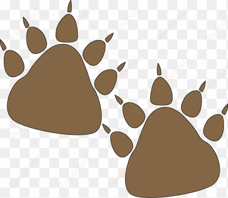 bear paw prints - bear paw prints clipart