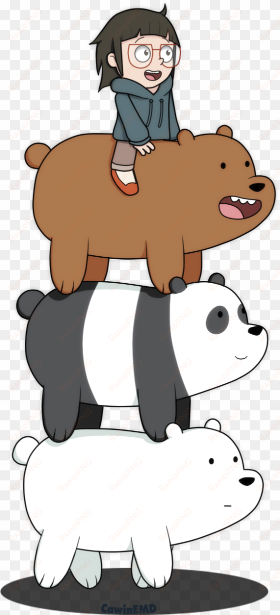 Bear T-shirt Dog Like Mammal Mammal Vertebrate Cartoon - We Bare Bears With Chloe transparent png image