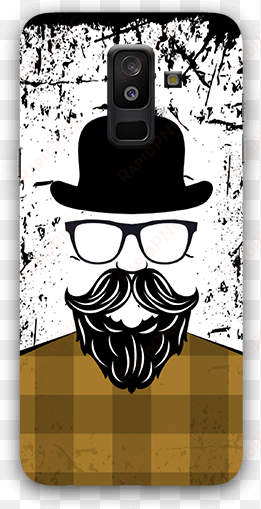 beard with cap samsung a6 plus mobile case - mobile phone