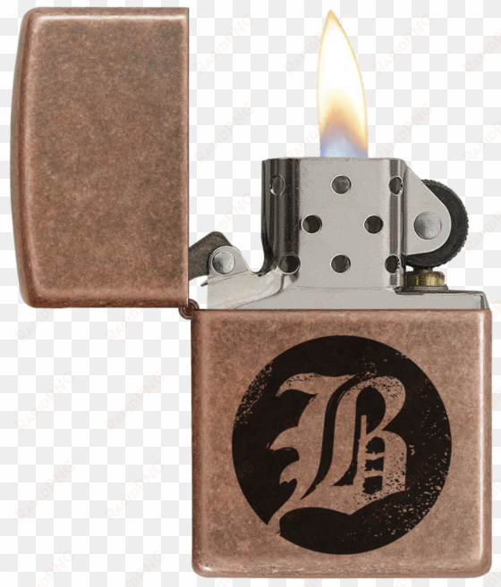 beartooth zippo lighter - zippo lighter: antique copper - 301fb