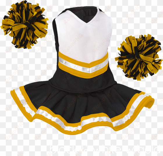 bearwear cheerleader outfit - cheerleading uniforms black and gold