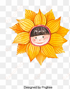 beautiful cartoon lovely hand-painted sun, beautiful, - painting