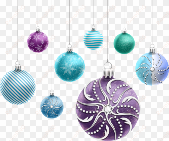 beautiful christmas ornaments png clipart image - christmas day