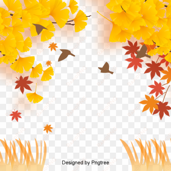 beautiful colorful cartoon lovely hand painted autumn - autumn