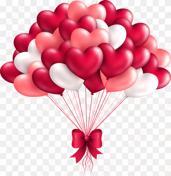 beautiful heart balloons png clipart image - heart balloon