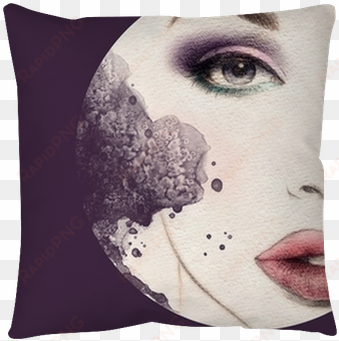 beautiful woman face - art print: ismagilova's woman face. hand painted fashion