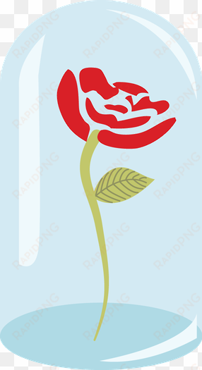 beauty and the beast rose clipart - bela e a fera clipart