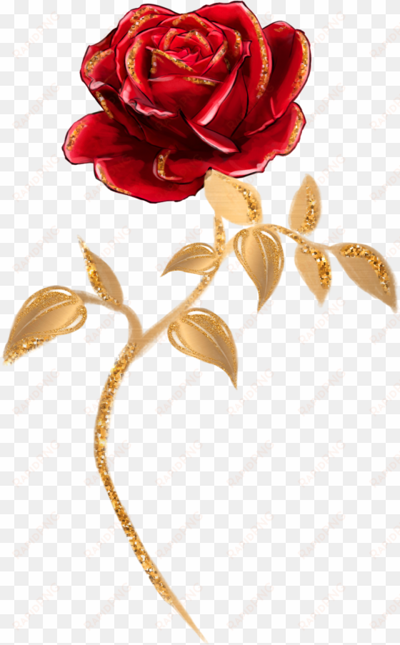 Beauty And The Beast Rose Png - Beauty And The Beast Single Rose transparent png image