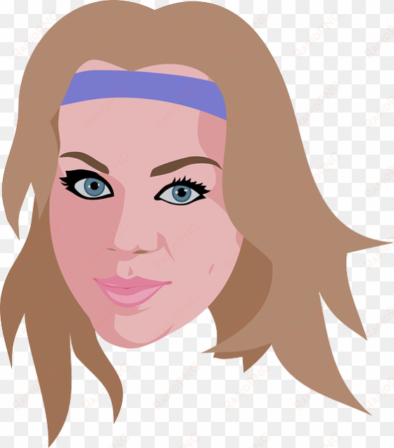 beauty, cheerleader, girl, woman - cartoon pictures of headband