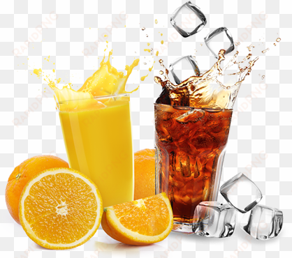 bebidas - oranges and orange juice transparent