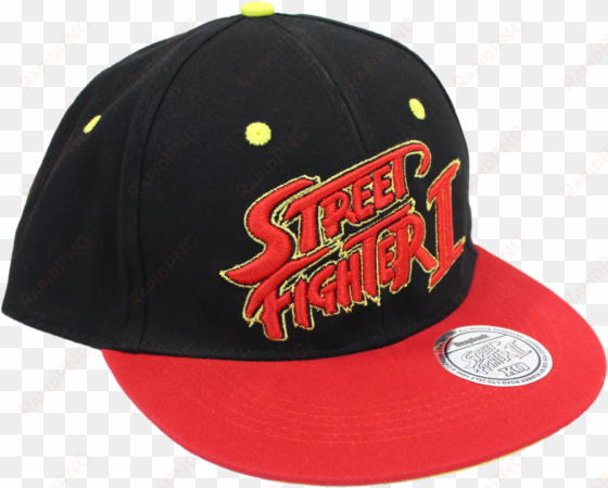 become a capcom champ and get some retro street fighter - street fighter classic logo snapback black cap