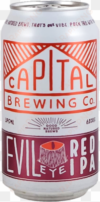 beer capital brewing co evil eye red ipa - capital brewing co evil eye red ipa x 24