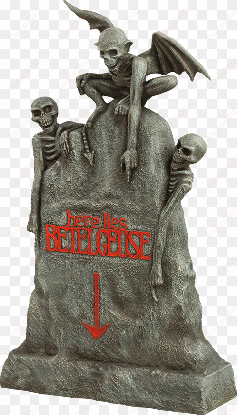 beetlejuice - beetlejuice - tombstone statue