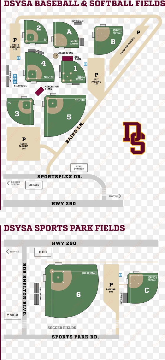 behind heb and next to the dsysa soccer fields - diagram