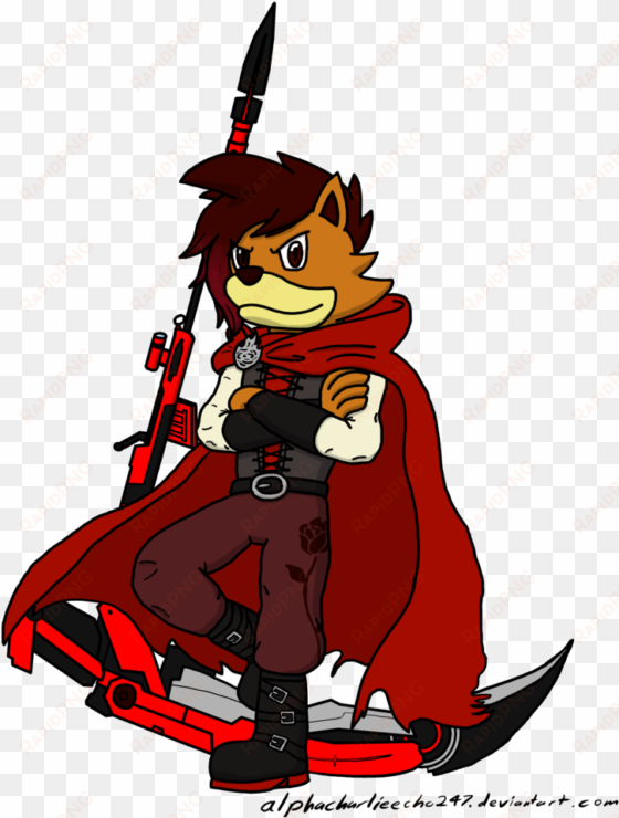 ben as ruby rose by alphacharlieecho247 - cartoon