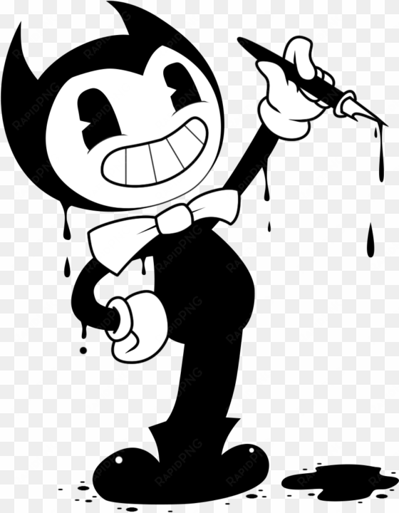 bendy and the ink machine coloring book drawing paper - bendy and the ink machine bendy png