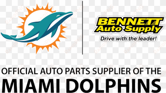 bennett, official auto parts supplier of the miami - miami dolphins