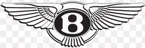 bentley logo - 2 bentley w b in the wings and name die cut decals