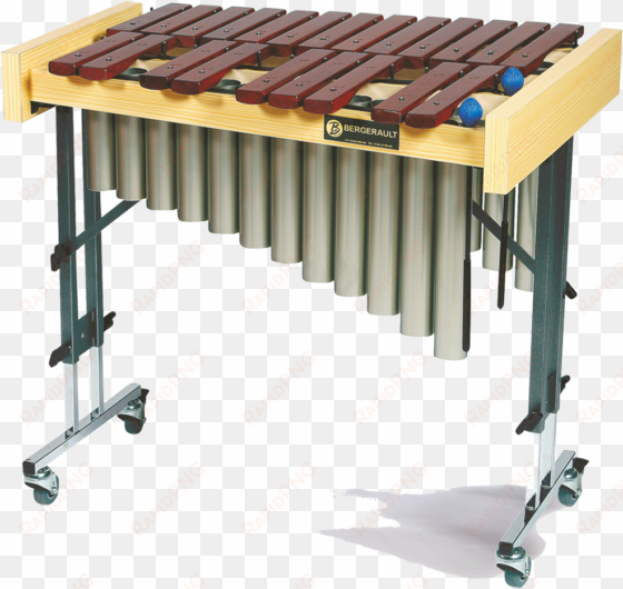 bergerault alto chromatic xylophone with legs and resonators - chromatic scale