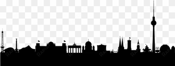 Berlin Skyline Silhouette - Berlin Clipart transparent png image