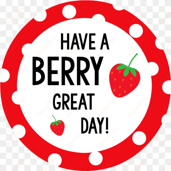 Berry Wonderful Friend Tag Just Because Gift Tag - Gift transparent png image
