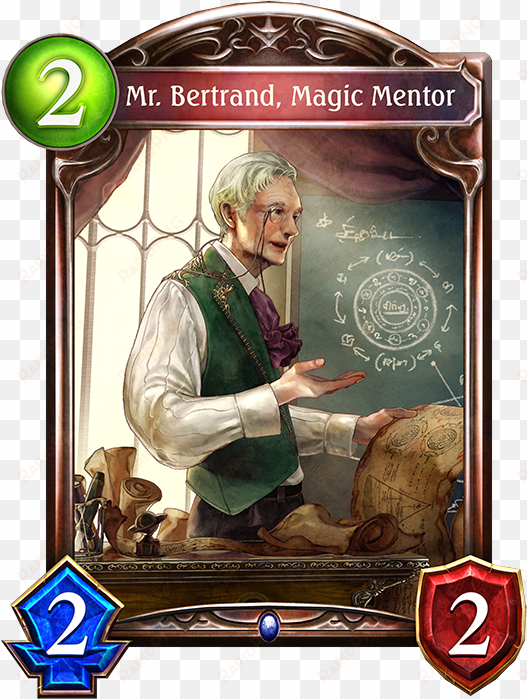 bertrand, magic mentor - sky commander celia shadowverse