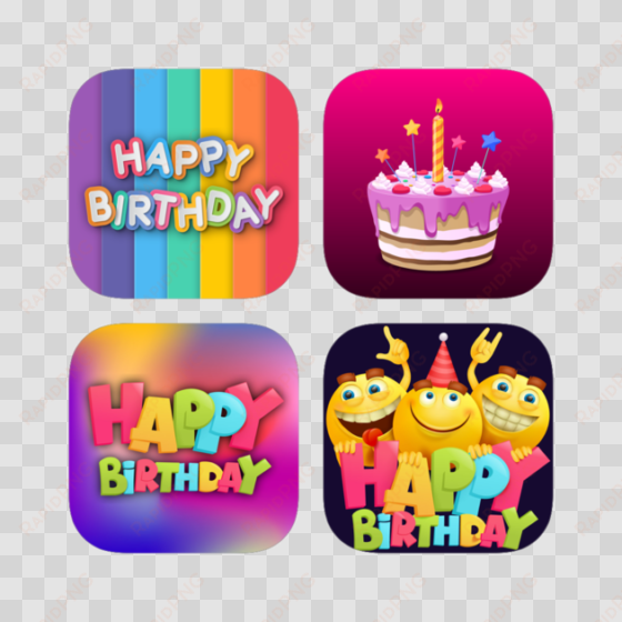 best birthday stickers bundle for wishes, party, celebration - birthday