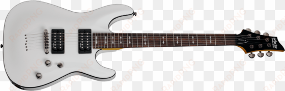 best electric guitar under $300 - schecter omen-6 gloss white guitar