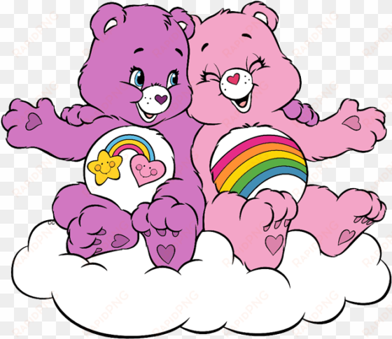 best friend clipart group clipart royalty free library - pink and purple care bear