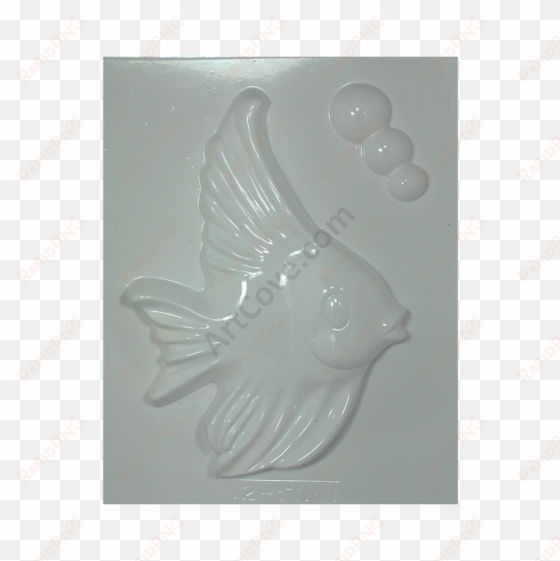 betta fish with bubbles plaster mold - rooster