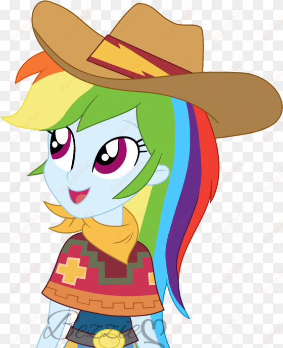 bezziie, belt, belt buckle, clothes, cowboy hat, cowgirl, - equestria girls cowgirl rainbow dash