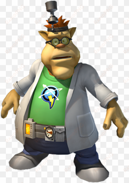 big al, in his captain qwark fanshirt - ratchet and clank 3 al