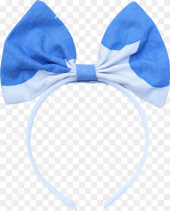 big bow headband in cloud print - headband