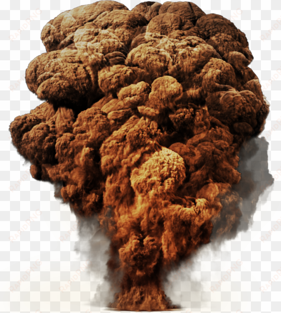 big explosion with fire and smoke png image - mushroom cloud no background