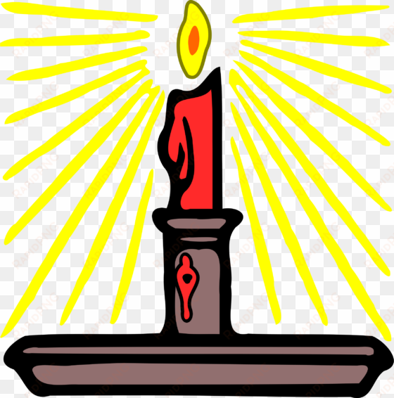 big image - bright candle clipart