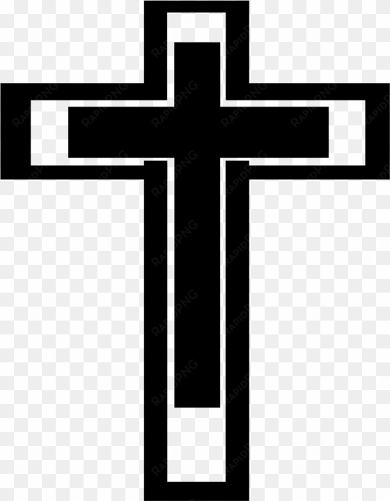 big image - cross clipart black and white png