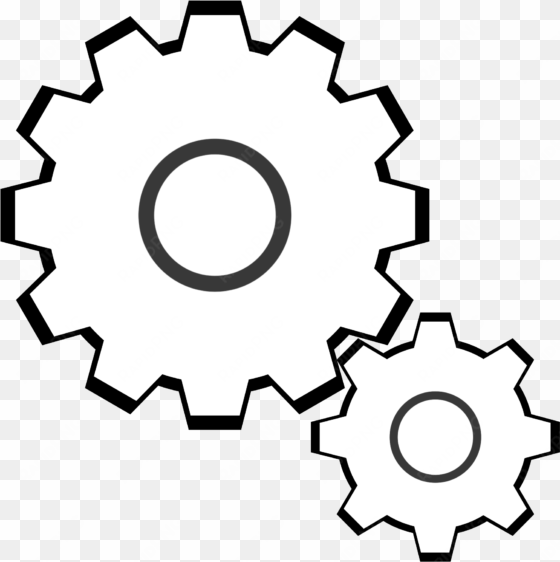 big image - gear clipart white png
