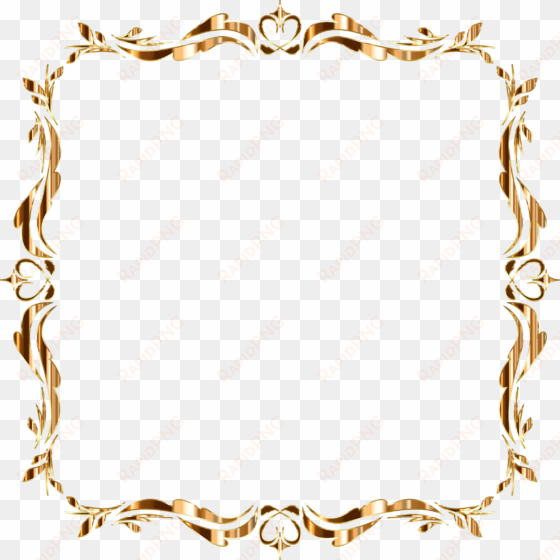 big image - gold scroll border clip art