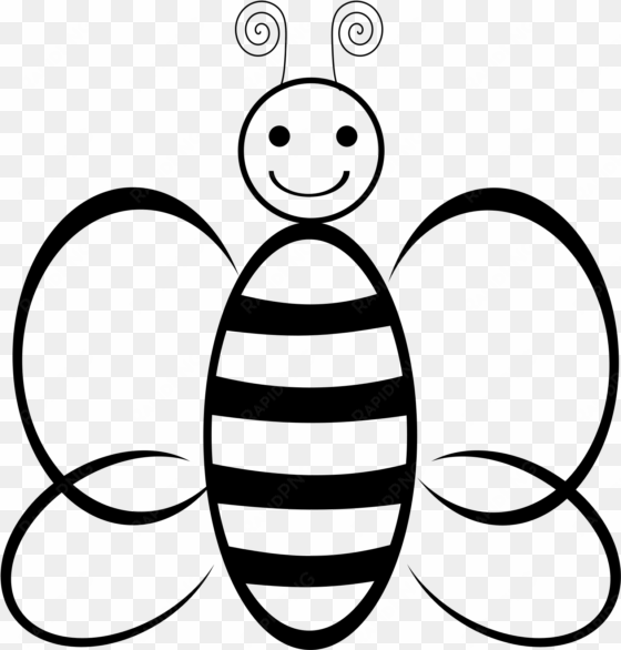 big image - honey bee image black and white
