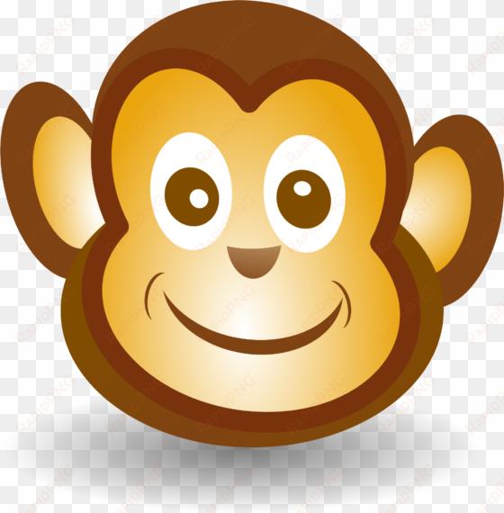 big image - monkey face clipart