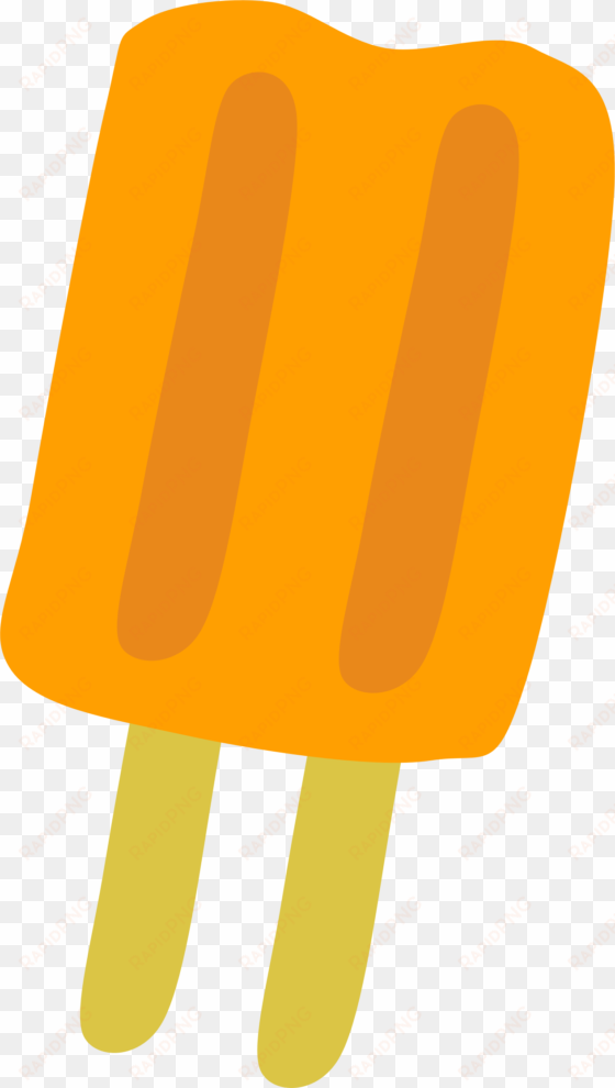 big image - orange popsicle clipart