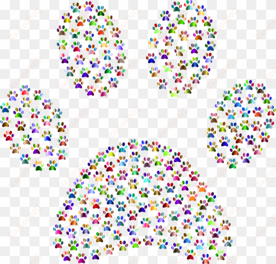 Big Image - Party Explosions Paw Print Multi-pack Printed Craft transparent png image