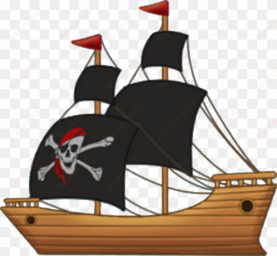 big image - pirate ship clipart