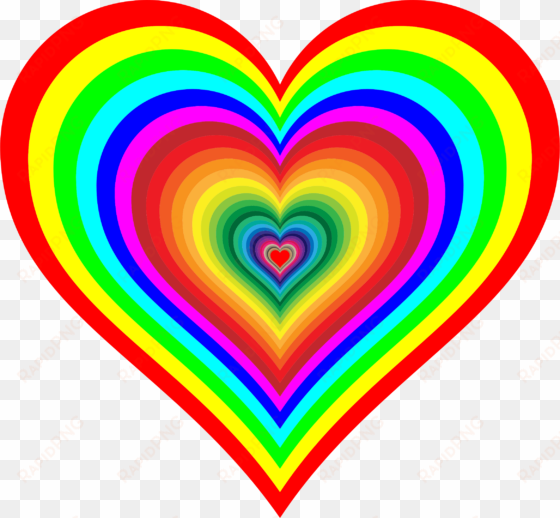 Big Image - Rainbow Heart transparent png image