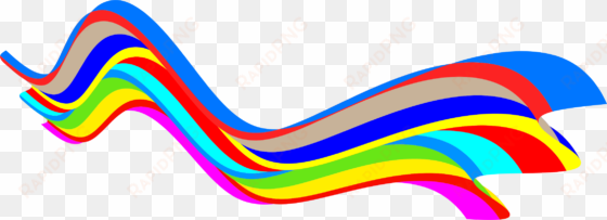 big image - rainbow wave clipart